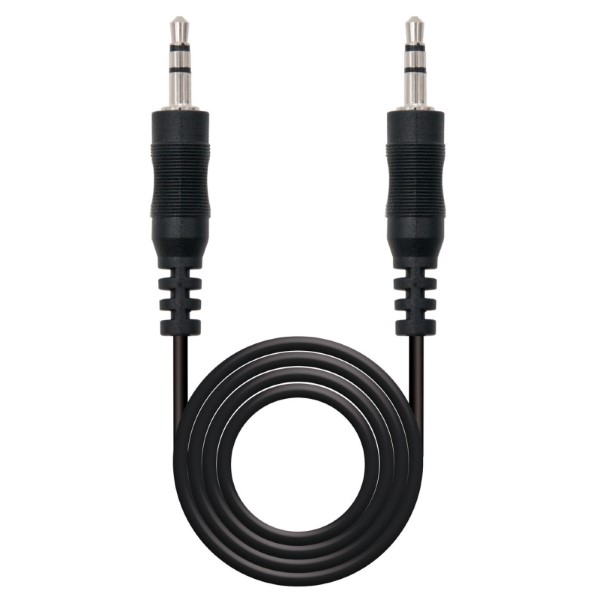 Audio Jack Cable (3.5mm) NANOCABLE 10.24.01 Black
